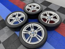 Used 18 Inch Genuine Bmw Style 400 M Sport Alloy Wheels, Wider Rears, Excellent Unmarked Condition Inc Runflat Tyres 5x120