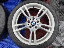 Used 18 Inch Genuine Bmw Style 400 M Sport Alloy Wheels, Wider Rears, Excellent Unmarked Condition Inc Runflat Tyres 5x120
