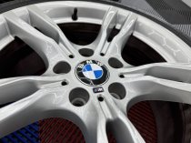 Used 18 Inch Genuine Bmw Style 400 M Sport Alloy Wheels, Wider Rears, Excellent Unmarked Condition Inc Runflat Tyres 5x120