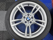 Used 18 Inch Genuine Bmw Style 400 M Sport Alloy Wheels, Wider Rears, Excellent Unmarked Condition Inc Runflat Tyres 5x120