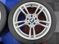 Used 18 Inch Genuine Bmw Style 400 M Sport Alloy Wheels, Wider Rears, Excellent Unmarked Condition Inc Runflat Tyres 5x120