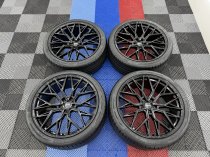 New 23 Inch Veemann V-FS51 Alloy Wheels In Gloss Black, Deep Concave 10″ All Round Including New 285/35/23 Nankang Tyres 5x120
