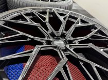 New 23 Inch Veemann V-FS51 Alloy Wheels In Gloss Black, Deep Concave 10" All Round Including New 285/35/23 Nankang Tyres 5x120