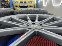 NEW 21 INCH VEEMANN V-FS4 ALLOY WHEELS IN GLOSS GRAPHITE WITH DEEPER CONCAVE 10.5" REARS WITH NEW TYRES 5x120