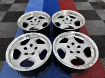 New 17 Inch Throwing Star M5 Style Alloy Wheels In Silver With Polished Dish And Deeper 9" Rears 5x120