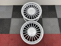 New 16 Inch Alpin Alloy Wheels in Silver with Wider 8" Rears to Suit BMW E30 4x100