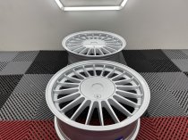 New 16 Inch Alpin Alloy Wheels in Silver with Wider 8" Rears to Suit BMW E30 4x100
