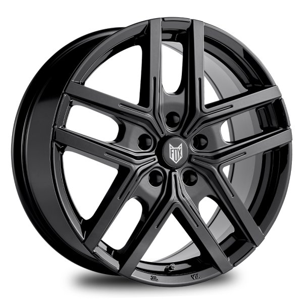 New 18 Inch Fox WX5 Alloy Wheels in Gloss Black 1000kg Citroen Dispatch Peugeot Expert Toyota Proace Vauxhall Vivaro C 5x108