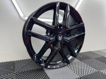 New 18 Inch Fox WX5 Alloy Wheels In Gloss Black, 1050kg Load, Ford Transit Custom Gen 1 Van 5x160