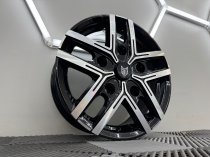 New 18 Inch Fox Wx5 Alloy Wheels In Gloss Black With Polished Face 1000kg Vw Transporter T5 T6 Crafter 5x120