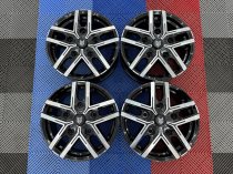 New 18 Inch Fox Wx5 Alloy Wheels In Gloss Black With Polished Face 1000kg Vw Transporter T5 T6 Crafter 5x120