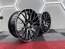 New 19 Inch M2 Comp Style Alloy Wheels in Gloss Black With Polished Face, Wider 9.5" Rears, 5x120
