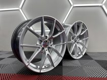 New 18 Inch CS Style Alloy Wheels In Hyper Silver, Engraved, Wider 9" Rear Option 763 5x120