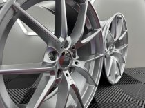 New 18 Inch CS Style Alloy Wheels In Hyper Silver, Engraved, Wider 9" Rear Option 763 5x120