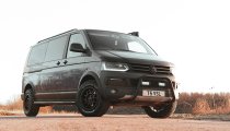 New 17 Inch Tomahawk Kato Alloy Wheels In Satin Black 1250kg VW Transporter T5 T6 5x120