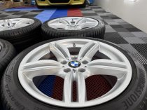 Used 19 Inch Genuine BMW Style 351 F10 M Sport Alloy Wheels, recent Full Refurbishment With Wide Rears Inc Good Non Runflat Tyres and TPMS 5x120