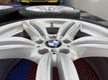 Used 19 Inch Genuine BMW Style 351 F10 M Sport Alloy Wheels, recent Full Refurbishment With Wide Rears Inc Good Non Runflat Tyres and TPMS 5x120