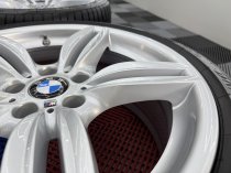 Used 19 Inch Genuine BMW Style 351 F10 M Sport Alloy Wheels, recent Full Refurbishment With Wide Rears Inc Good Non Runflat Tyres and TPMS 5x120