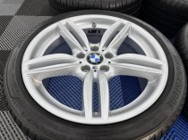 Used 19 Inch Genuine BMW Style 351 F10 M Sport Alloy Wheels, recent Full Refurbishment With Wide Rears Inc Good Non Runflat Tyres and TPMS 5x120