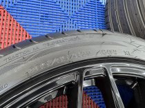 As New 22 Inch Veemann V-FS51 Alloy Wheels In Gloss Black, Deep Concave 10.5" All Round Including As New 285/35/22 Nankang Tyres 5x120