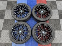 Used 19 Inch Genuine BMW Style 403 M Sport Alloy Wheels, Refurbished in Gloss Black, Wide Rear, Including Good Bridgestone Runflat Tyres, 5x120