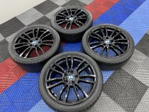 Used 19 Inch Genuine BMW Style 403 M Sport Alloy Wheels, Refurbished in Gloss Black, Wide Rear, Including Good Bridgestone Runflat Tyres, 5x120