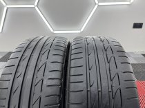 Used 19 Inch Genuine BMW Style 403 M Sport Alloy Wheels, Refurbished in Gloss Black, Wide Rear, Including Good Bridgestone Runflat Tyres, 5x120