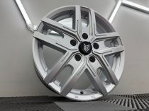 New 16 Inch Fox Wx5 Alloy Wheels In Satin Silver Load Rated 1250kg Ford Transit Custom 5x160
