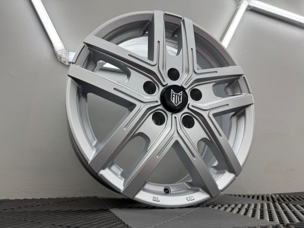 New 16 Inch Fox Wx5 Alloy Wheels In Satin Silver Load Rated 1250kg Ford Transit Custom 5x160