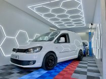 New 17 Inch Targa TG9-HD Heavy Duty Alloy Wheels In Matt Black Ford Transit Custom Gen2 / VW Transporter T7 1150kg 6x120