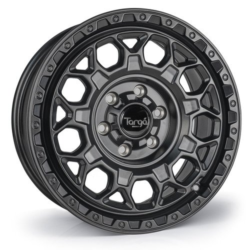 New 16 Inch Targa TG12-HD Heavy Duty Alloy Wheels in Matt Black for Vauxhall Vivaro, Nissan Primaster, Renault Trafic 1250kg 5x118