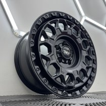New 16 Inch Targa TG12-HD Heavy Duty Alloy Wheels in Matt Black for Vauxhall Vivaro, Nissan Primaster, Renault Trafic 1250kg 5x118