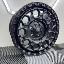 New 16 Inch Targa TG12-HD Heavy Duty Alloy Wheels in Matt Black for Vauxhall Vivaro, Nissan Primaster, Renault Trafic 1250kg 5x118