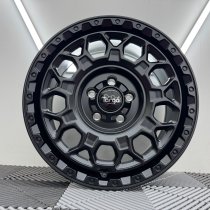 New 16 Inch Targa TG12-HD Heavy Duty Alloy Wheels in Matt Black for Vauxhall Vivaro, Nissan Primaster, Renault Trafic 1250kg 5x118