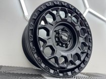 New 16 Inch Targa TG12-HD Heavy Duty Alloy Wheels In Matt Black Ford Transit Custom Gen2 / VW Transporter T7 1150kg 6x120