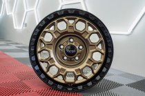 New 17 Inch Targa TG12-HD Heavy Duty Alloy Wheels in Matt Bronze with Matt Black Lip VW Transporter T5 T6 1250kg 5x120