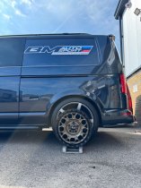 New 17 Inch Targa TG12-HD Heavy Duty Alloy Wheels in Matt Bronze with Matt Black Lip VW Transporter T5 T6 1250kg 5x120