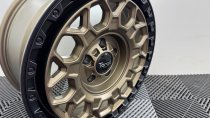 New 17 Inch Targa TG12-HD Heavy Duty Alloy Wheels in Matt Bronze with Matt Black Lip VW Transporter T5 T6 1250kg 5x120