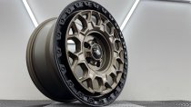 New 17 Inch Targa TG12-HD Heavy Duty Alloy Wheels in Matt Bronze with Matt Black Lip VW Transporter T5 T6 1250kg 5x120