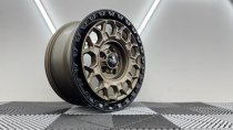 New 17 Inch Targa TG12-HD Heavy Duty Alloy Wheels in Matt Bronze with Matt Black Lip VW Transporter T5 T6 1250kg 5x120