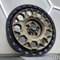 New 17 Inch Targa TG12-HD Heavy Duty Alloy Wheels in Matt Bronze with Matt Black Lip VW Transporter T5 T6 1250kg 5x120