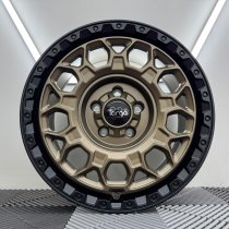 New 17 Inch Targa TG12-HD Heavy Duty Alloy Wheels in Matt Bronze with Matt Black Lip VW Transporter T5 T6 1250kg 5x120