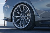 New 21 Inch Veemann V-FS60 Alloy Wheels In Silver Machined With Deeper Concave 10.5" Rears 5x112