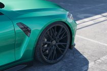 New 21 Inch Veemann V-FS60 Alloy Wheels In Gloss Black With Deeper Concave 10.5" Rears 5x112