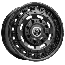 New 17 Inch Wolfrace Explorer Slotmag Alloy Wheels In Matt Black 1250kg VW Transporter T5 T6 5x120