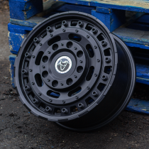 New 17 Inch Wolfrace Explorer Slotmag Alloy Wheels In Matt Black 1250kg VW Transporter T5 T6 5x120