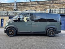 New 17 Inch Wolfrace Explorer Slotmag Alloy Wheels In Matt Black With Matt Green Center 1250kg Load, KIA PV5 Vans 5x114.3