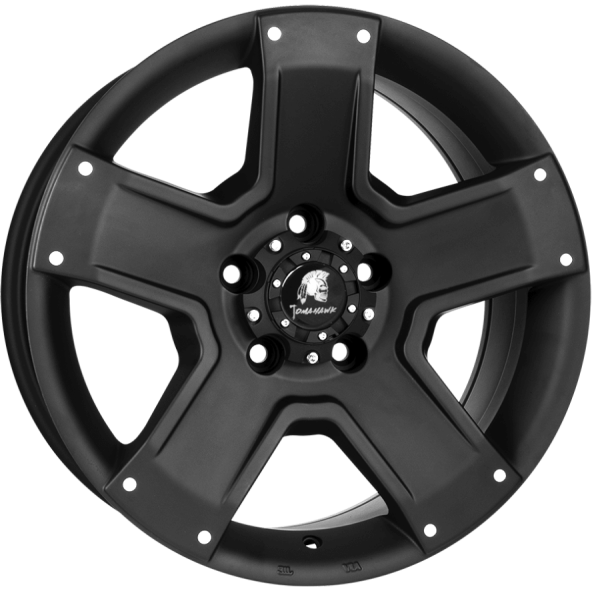 New 17 Inch Tomahawk Outlaw Alloy Wheels In Satin Black 1250kg VW Transporter T5 T6 5x120