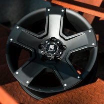 New 17 Inch Tomahawk Outlaw Alloy Wheels In Satin Black 1250kg VW Transporter T5 T6 5x120