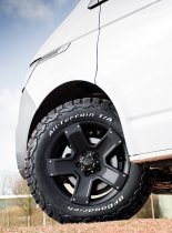 New 17 Inch Tomahawk Outlaw Alloy Wheels In Satin Black 1250kg VW Transporter T5 T6 5x120